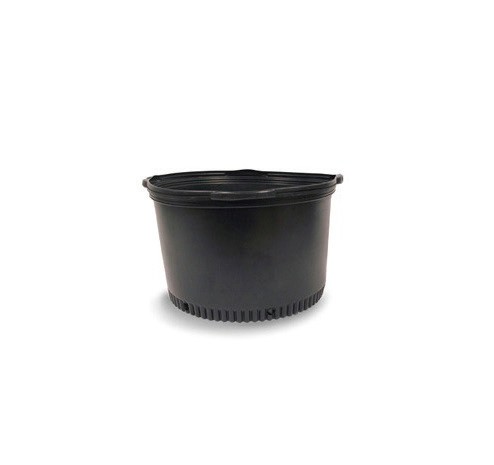 20 Gallon Whiteridge Squat Nursery Pot Black 5/sleeve - Nursery Containers